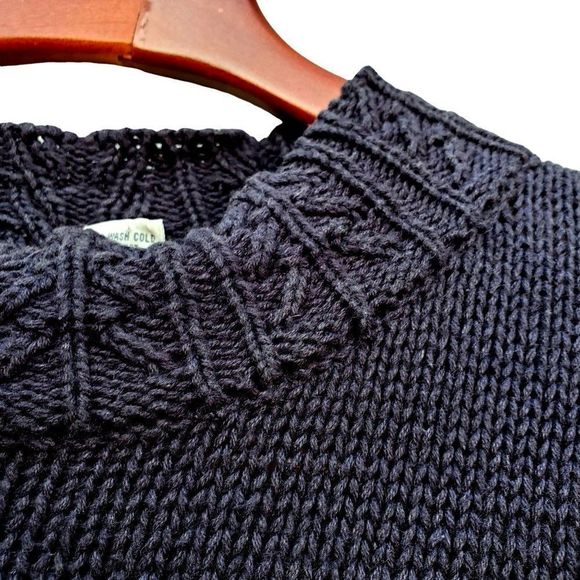 80s Sweater Plus Size Black Knit Parrot Tarazzia Cotton Volup Vintage Hong Kong - Picture 6 of 15